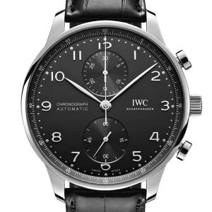 IWC Portuguese SS 41 Black Dial Watch IW371609