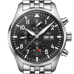 IWC Pilot Chronogragh 43 Black Dial Watch IW378002