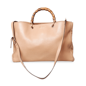 BAMBOO SHOPPER TOTE GUCCI BEGE ORIGINAL