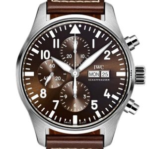 Iwc Pilot Antoine De Saint Exupery Chronograph 43Mm Mens Watch Iw377713 Brown