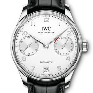 Iwc Portuguese 7 Days In Stainless Steel Silver Dial Mens Watch Iw500712