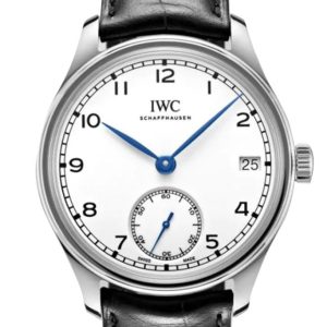 Iwc Portuguese Hand Wind White Dial Mens Watch Iw510212