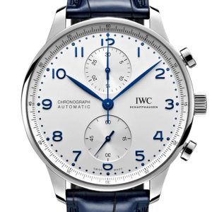 Iwc Portuguese Silver Dial Stainless Steel Watch Iw371605