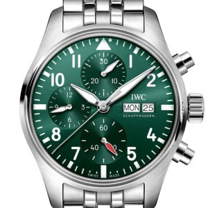 Iwc Pilot Chronogragh Green Dial Watch Iw388104