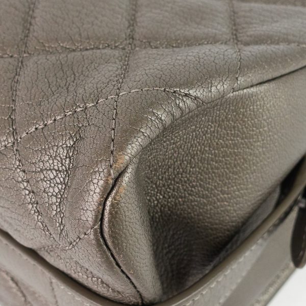city rock large goatskin flap bag