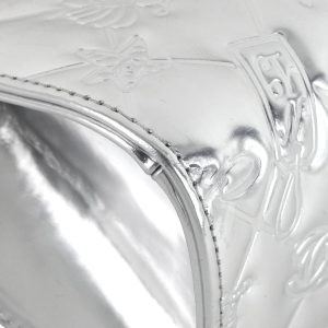 lucky symbols patent leather handbag