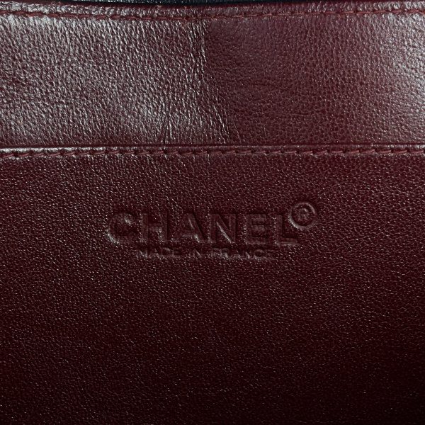 lambskin leather fliplock shoulder bag