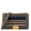 boy suede and tweed flap bag