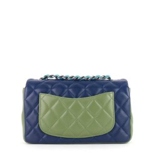 classic tricolour lambskin mini flap bag