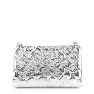 lucky symbols patent leather handbag