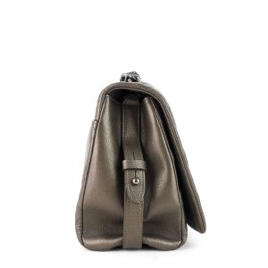 city rock large goatskin flap bag