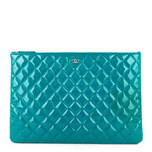 o case large patent leather bag