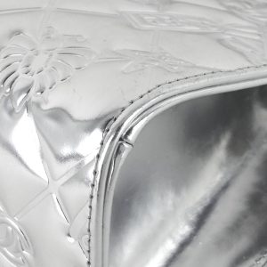 lucky symbols patent leather handbag