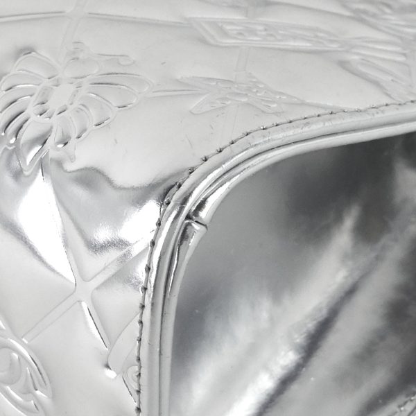 lucky symbols patent leather handbag