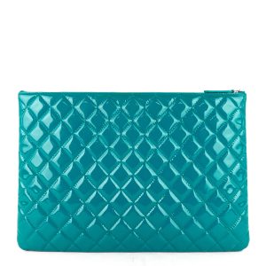 o case large patent leather bag