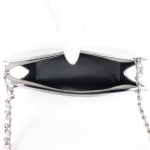 lucky symbols patent leather handbag