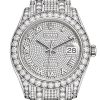 Rolex Pearlmaster 39 Diamond Pave Dial Bracelet White Gold Watch 86409Rbr