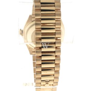 Rolex Day-Date 36 Champagne Diamond Dial Gold Bezel Watch 128348Rbr-0008 128348Rbr