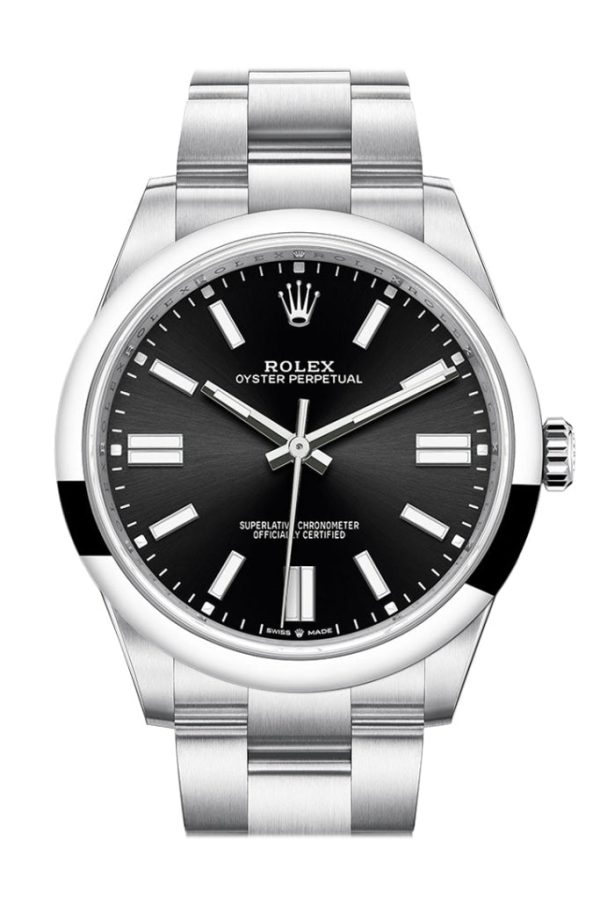 Rolex Oyster Perpetual 41 Black Dial Bracelet Watch 124300