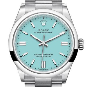 Rolex Oyster Perpetual 36 Turquoise Dial Bracelet Watch 126000