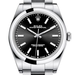 Rolex Oyster Perpetual 39 Black Dial Men’s Watch 114300