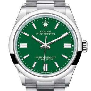Rolex Oyster Perpetual 36 Green Dial Bracelet Watch 126000