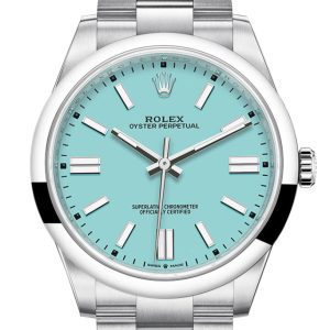 Rolex Oyster Perpetual 41 Turquoise Dial Bracelet Watch 124300 Dc