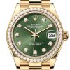 Rolex Datejust 31 Green Diamond Dial Bezel Yellow Gold Ladies Watch 278288Rbr 278288Rbr-0007