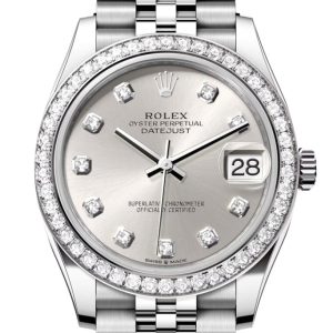 Rolex Datejust 31 Silver Diamond Dial Jubilee Ladies Watch 278384Rbr 278384Rbr-0034
