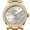 Rolex Datejust 31 Silver Diamond Dial Bezel Yellow Gold Ladies Watch 278288Rbr 278288Rbr-0028