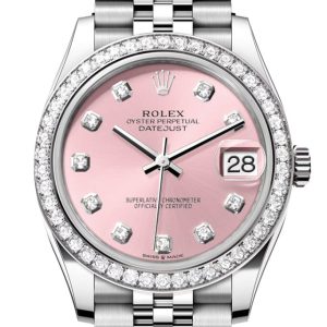 Rolex Datejust 31 Pink Diamond Dial Jubilee Ladies Watch 278384Rbr 278384Rbr-0036