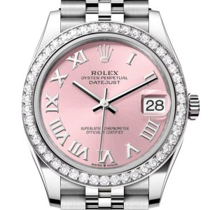 Rolex Datejust 31 Pink Roman Dial Jubilee Ladies Watch 278384Rbr 278384Rbr-0024