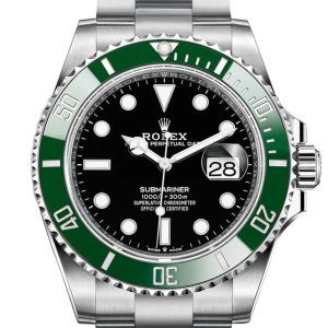 Rolex Submariner 41 Black Dial Kermit Green Bezel Automatic Chronometer Men’s Watch 126610Lv New