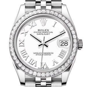 Rolex Datejust 31 White Roman Dial Jubilee Ladies Watch 278384Rbr 278384Rbr-0014