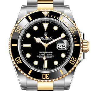 Rolex Submariner 41 Black Dial Stainless Steel And 18K Yellow Gold Bracelet Automatic Men’s Watch