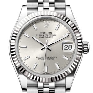 Rolex Datejust 31 Silver Dial Fluted Bezel Jubilee Ladies Watch 278274 278274-0012