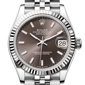 Rolex Datejust 31 Brown Dial Fluted Bezel Jubilee Ladies Watch 278274 278274-0016