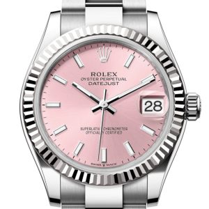Rolex Datejust 31 Pink Dial Fluted Bezel Ladies Watch 278274 278274-0013