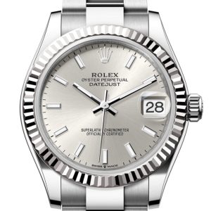 Rolex Datejust 31 Silver Dial Fluted Bezel Ladies Watch 278274 278274-0011