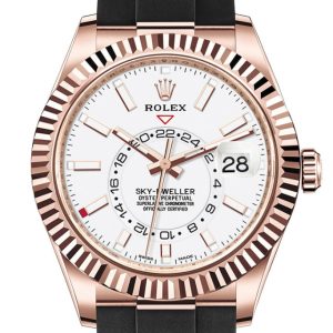Rolex Sky-Dweller 42 White Dial 18K Rose Gold Men’s Watch 326235