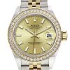 Rolex Datejust 28 Champagne Dial Diamond Bezel Yellow Gold Jubilee Ladies Watch 279383Rbr 279383