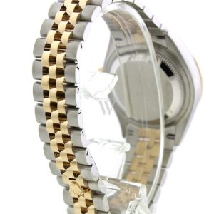Rolex Datejust 28 Champagne Roman Dial Diamond Bezel Yellow Gold Jubilee Ladies Watch 279383Rbr