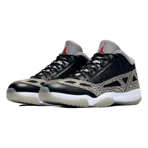 Nike Air Jordan 11 Retro Low IE Black Cement Side