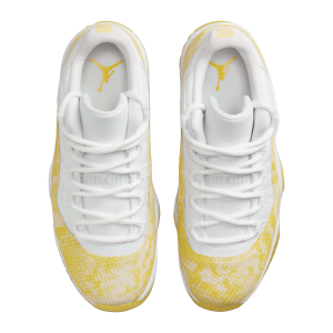 Nike Air Jordan 11 Retro Low Yellow Snakeskin (W) Oben