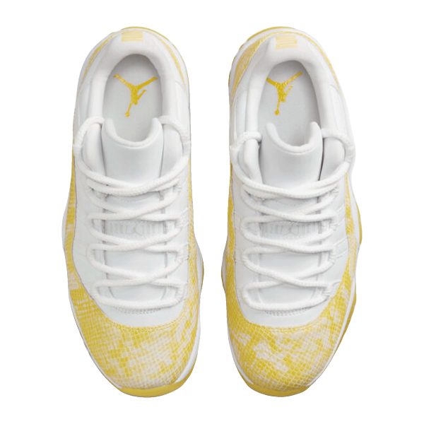 Nike Air Jordan 11 Retro Low Yellow Snakeskin (W) Oben