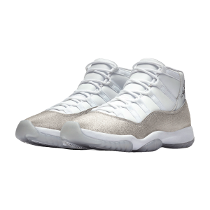 Nike Air Jordan 11 Retro White Metallic Silver (W) Side