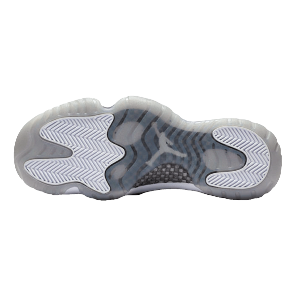 Nike Air Jordan 11 Retro White Metallic Silver (W) Sohle