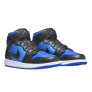 Nike Air Jordan 1 Mid Black Royal Blue Side