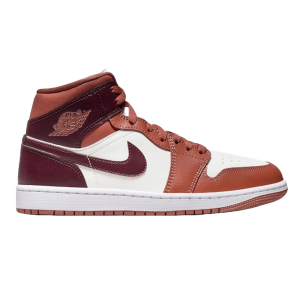Nike Air Jordan 1 Mid Dusty Peach Night Maroon (W)