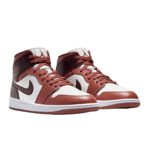 Nike Air Jordan 1 Mid Dusty Peach Night Maroon (W) Side